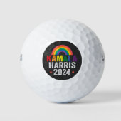 Kamala Harris 2024 LHBTQ Verkiezing President Golfballen (Voorkant)