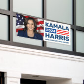 Kamala Harris 2024 Maak haar verhaal Geschiedenis Spandoek (Buitenkant Gebouw)