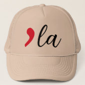 Kamala Harris 2024 Madam President Comma La Trucker Pet (Voorkant)