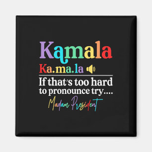 Kamala Harris 2024 Madam President Harris Vote Ele Magneet
