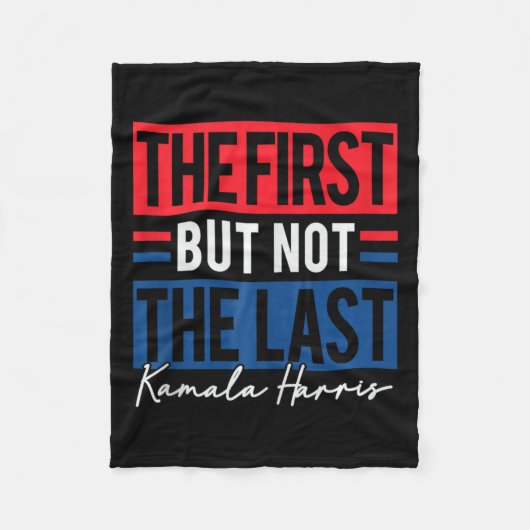 Kamala Harris 2024 Madam President Kamala 47 USA E Fleece Deken (Voorkant)