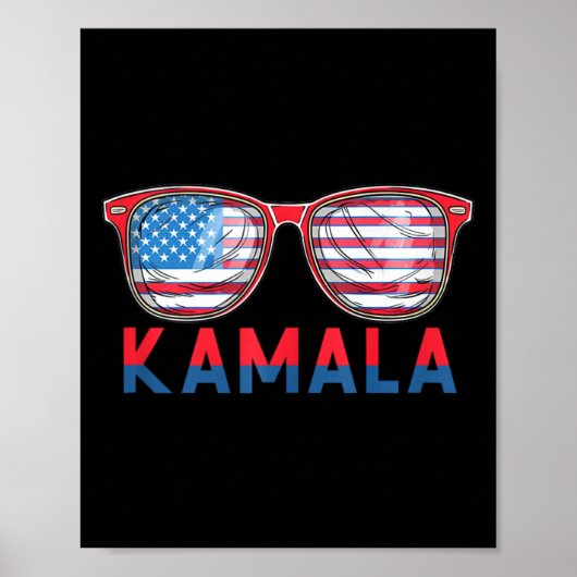 Kamala Harris 2024 Madam President Kamala 47 USA E Poster (Voorkant)