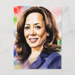 Kamala Harris 2024 mijn president is een zwart en  Briefkaart