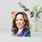 Kamala Harris 2024 mijn president is een zwart en  Briefkaart (Staand voorkant)
