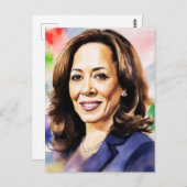 Kamala Harris 2024 mijn president is een zwart en  Briefkaart (Voorkant / Achterkant)
