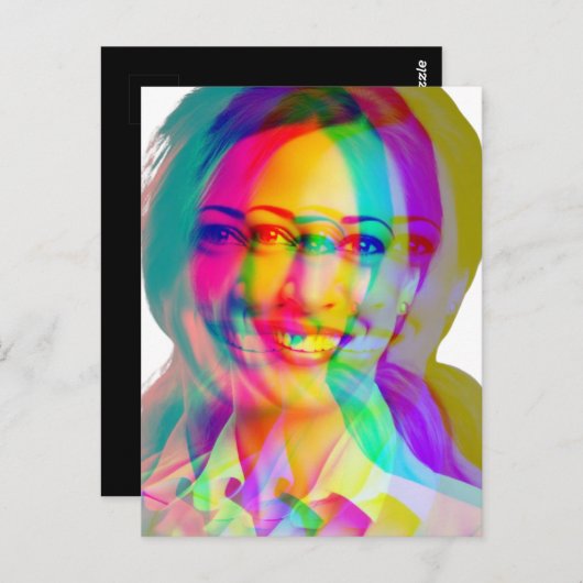 Kamala Harris 2024 mijn president is een zwart en Briefkaart (Voorkant / Achterkant)
