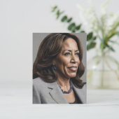 Kamala Harris 2024 mijn president is een zwart en Feestdagenkaart (Staand voorkant)