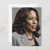 Kamala Harris 2024 mijn president is een zwart en Feestdagenkaart (Voorkant / Achterkant)