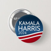 Kamala Harris 2024 - Modern Wave Design Button (Voorkant /achterkant)