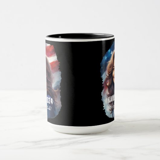 Kamala Harris 2024 niet teruggaan Graphic Art Cof Mok (Midden)