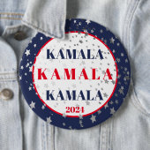 Kamala Harris 2024 Ondersteuning Rood Wit Blauw Ronde Button 6,0 Cm (In situ)