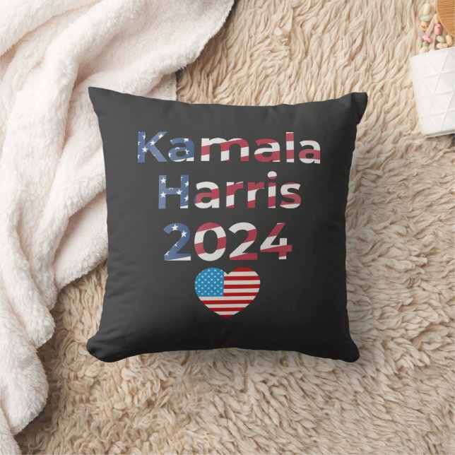 Kamala Harris 2024 Patriottisch Kussen (Deken)