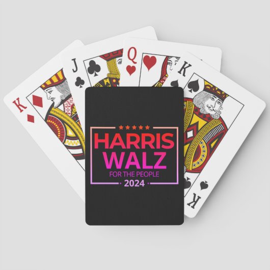Kamala Harris 2024 Pokerkaarten (Achterkant)