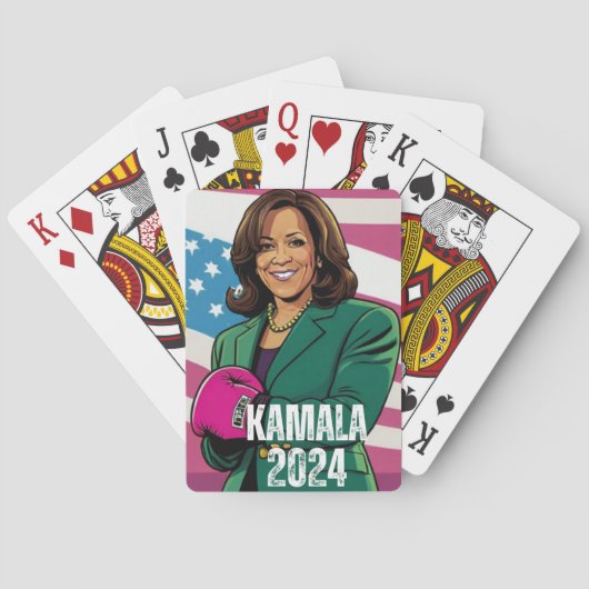 KAMALA HARRIS 2024 POKERKAARTEN (Achterkant)