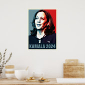 Kamala Harris 2024 Pop Kunst Poster (Keuken)