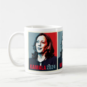 Kamala Harris 2024 Pop Kunst Triptiek Koffiemok