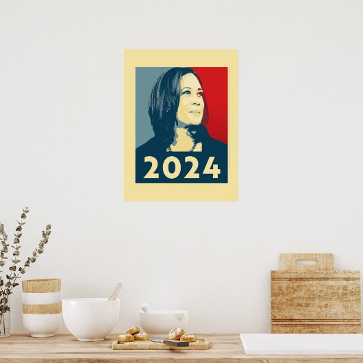 Kamala Harris 2024 Poster (Keuken)