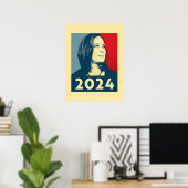 Kamala Harris 2024 Poster (Thuiskantoor)