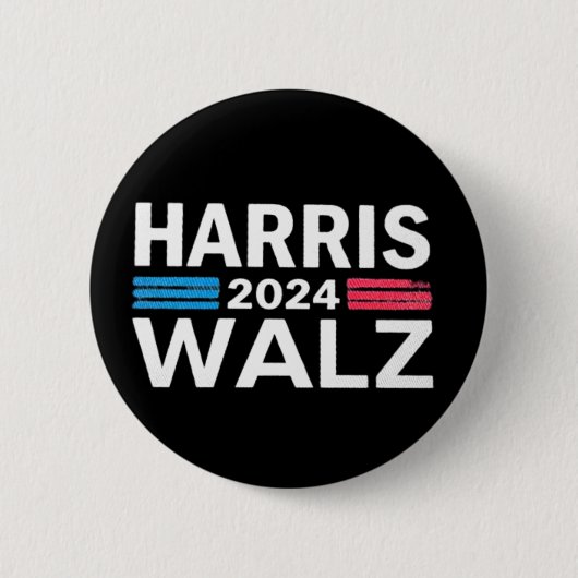Kamala Harris 2024 President Comma La Funny Pet Ronde Button 5,7 Cm (Voorkant)