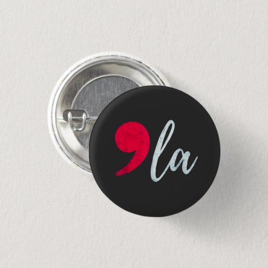 Kamala Harris 2024 President Comma La Funny Ronde Button 3,2 Cm (Voorkant /achterkant)