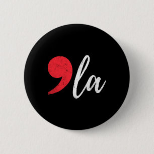 Kamala Harris 2024 President Comma La Funny Ronde Button 5,7 Cm