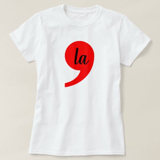 Kamala Harris 2024 President Comma La Funny T-shirt (Design voorkant)