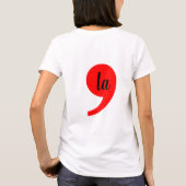 Kamala Harris 2024 President Comma La Funny T-shirt (Achterkant)