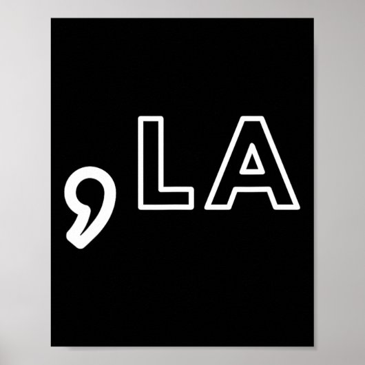 Kamala Harris 2024 President Comma Poster (Voorkant)