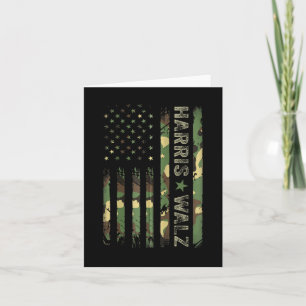 Kamala Harris 2024 President Harris Waltz Usa Camo Kaart