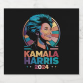Kamala Harris 2024 President Kamala Bier Etiket (Enkel label)