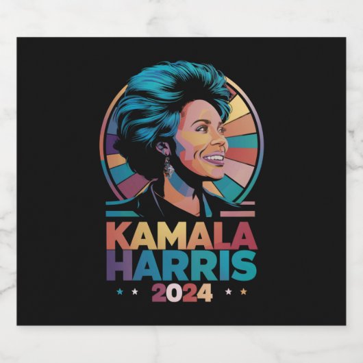 Kamala Harris 2024 President Kamala Bier Etiket (Enkel label)