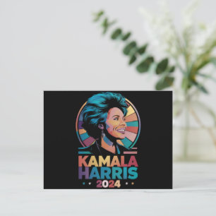 Kamala Harris 2024 President Kamala Briefkaart