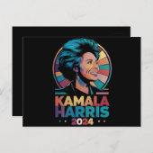 Kamala Harris 2024 President Kamala Briefkaart (Voorkant / Achterkant)