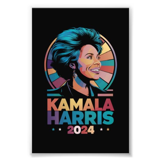 Kamala Harris 2024 President Kamala Foto Afdruk (Voorkant)