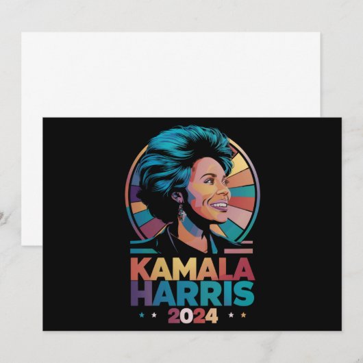 Kamala Harris 2024 President Kamala Kaart (Voorkant / Achterkant)