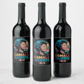 Kamala Harris 2024 President Kamala Wijn Etiket (Flessen)