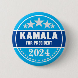 Kamala Harris 2024 President Knop Ronde Button 5,7 Cm