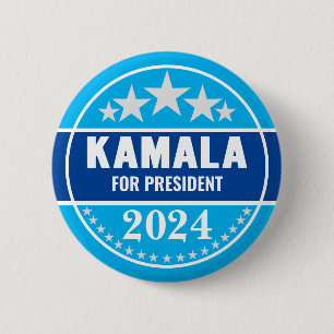 Kamala Harris 2024 President Knop Ronde Button 5,7 Cm