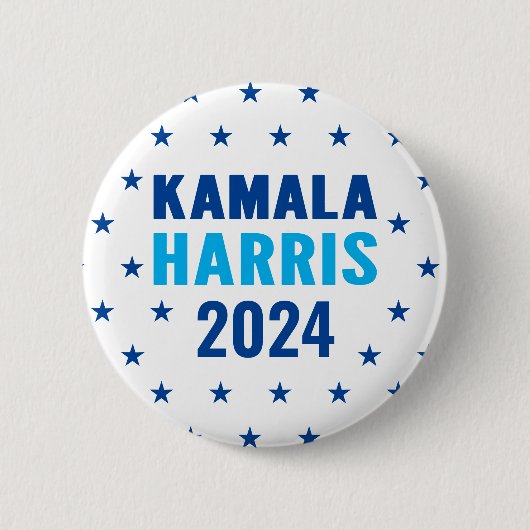 Kamala Harris 2024 President Knop Ronde Button 5,7 Cm (Voorkant)