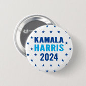 Kamala Harris 2024 President Knop Ronde Button 5,7 Cm (Voorkant /achterkant)