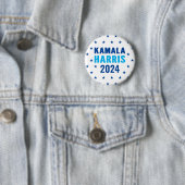 Kamala Harris 2024 President Knop Ronde Button 5,7 Cm (In situ)