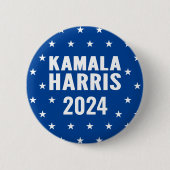 Kamala Harris 2024 President Knop Ronde Button 5,7 Cm (Voorkant)