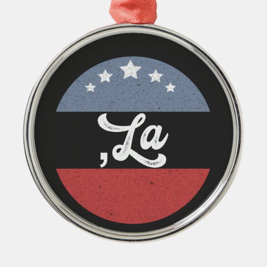 Kamala Harris 2024 President Komma La Funny Metalen Ornament (Voorkant)