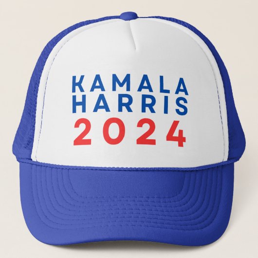Kamala Harris 2024 President verkiezing Trucker Ho Trucker Pet (Voorkant)