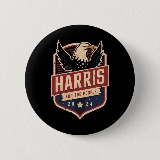 Kamala Harris 2024 presidentscampagne Ronde Button 5,7 Cm (Voorkant)