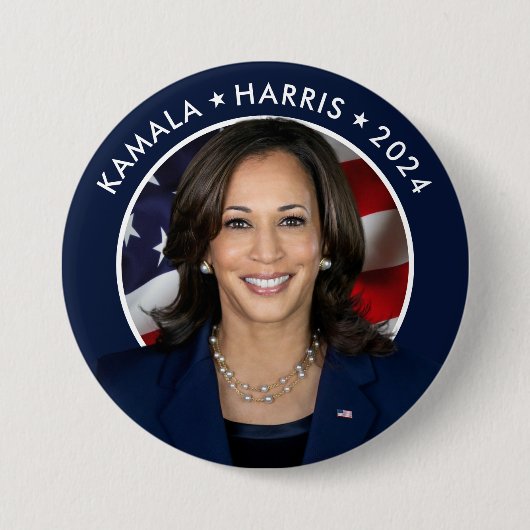 Kamala Harris 2024 presidentscampagne Ronde Button 7,6 Cm (Voorkant)