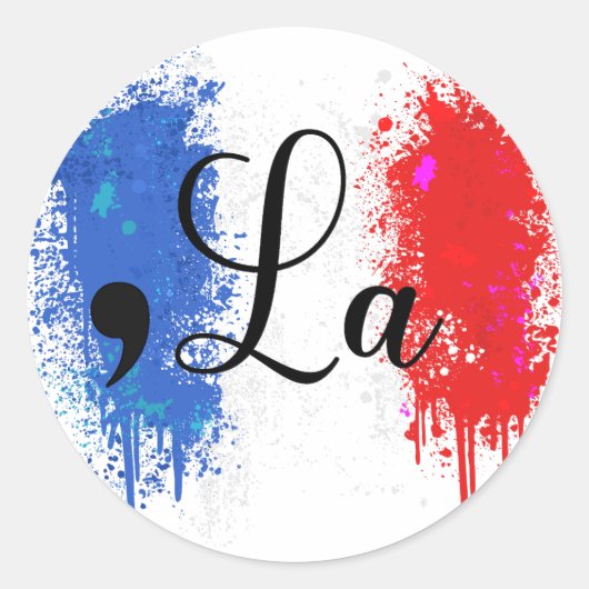 Kamala Harris 2024 Presidentsverkiezingen Comma La Ronde Sticker (Voorkant)