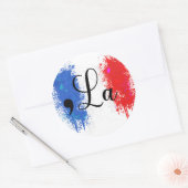 Kamala Harris 2024 Presidentsverkiezingen Comma La Ronde Sticker (Envelop)