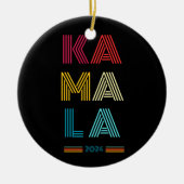 Kamala Harris 2024 presidentsverkiezingen Keramisch Ornament (Voorkant)
