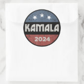 Kamala Harris 2024 presidentsverkiezingen Ronde Sticker (Tas)